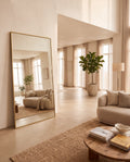 Miroir Rectangulaire "Ada" – Cadre en Métal Doré 180x100cm