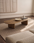 Organische Salontafel Massief Hout – 145 x 60 cm